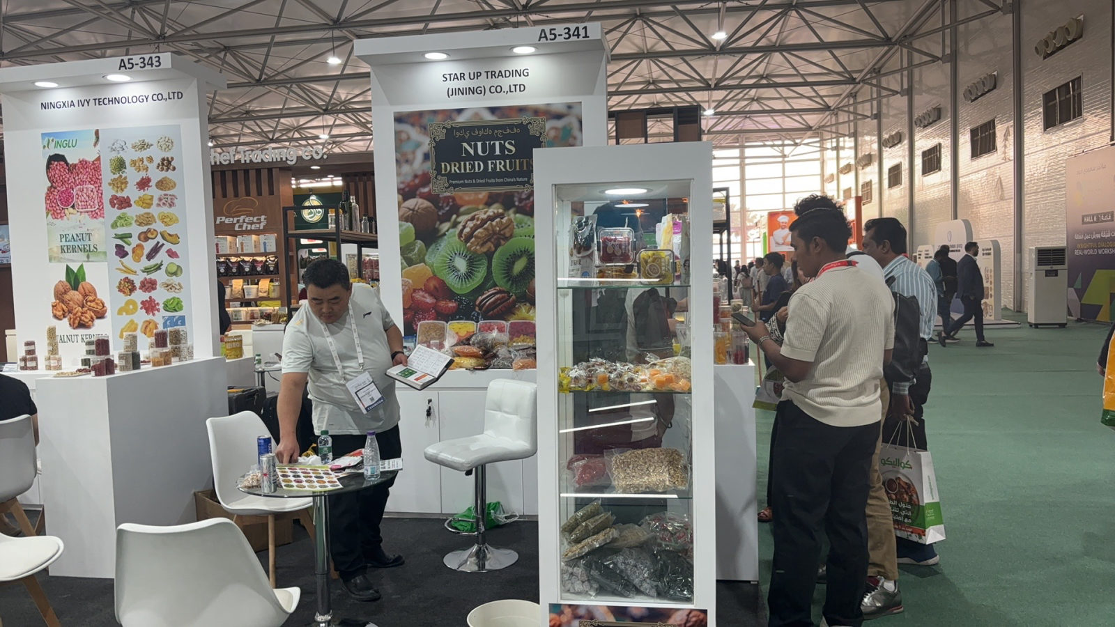 Chinese dried fruit booth