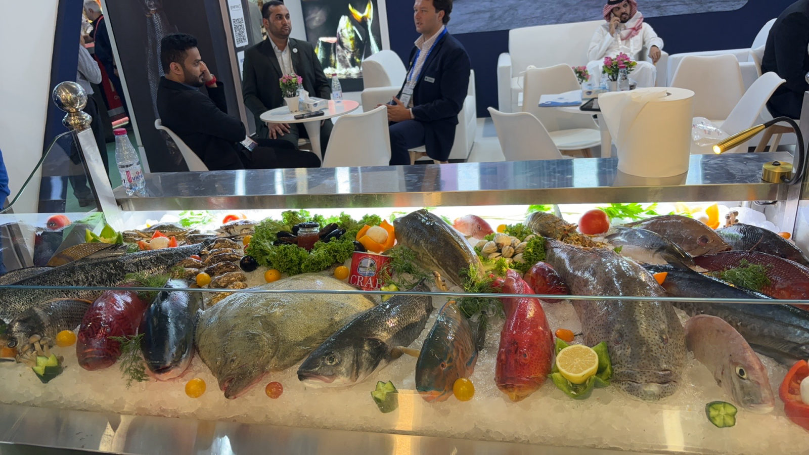 Fresh seafood display